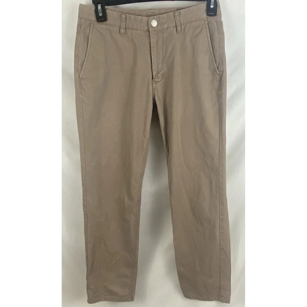 Bonobos Mens Chino Pants Athletic Fit Brown Cotton 31 x 28 (tag‎ 31x30) sm snag